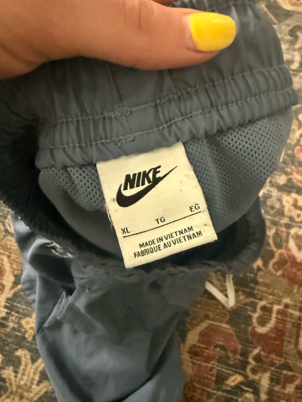 Men’s Nike Pale Blue Athletic Running Shorts - Picture 7 of 7